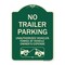 Signmission Parking Restriction No Trailer Parking Unauthorized Vehicles Towed at Owner Expense, G-1824-23371 A-DES-G-1824-23371 - alternate 1